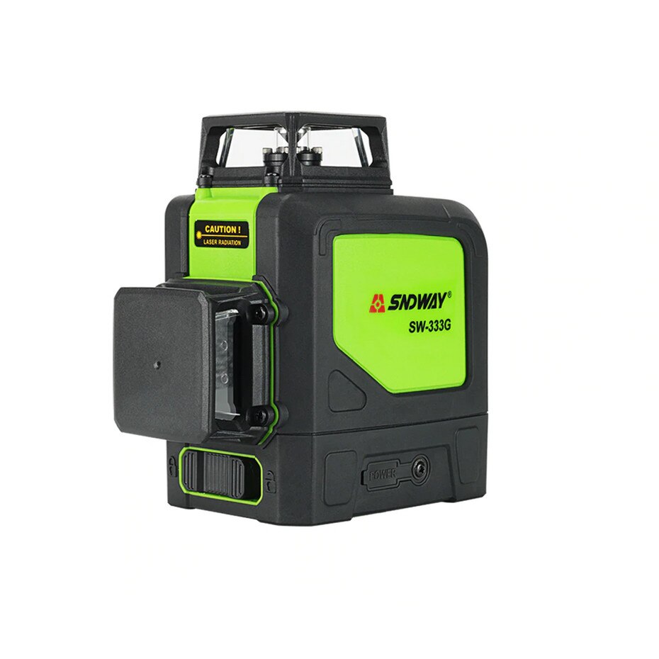 Nivela Laser SNDWAY SW-333G, 3D, Fascicul verde, raza 30M, ± 0.3 mm/m precizie, IP54