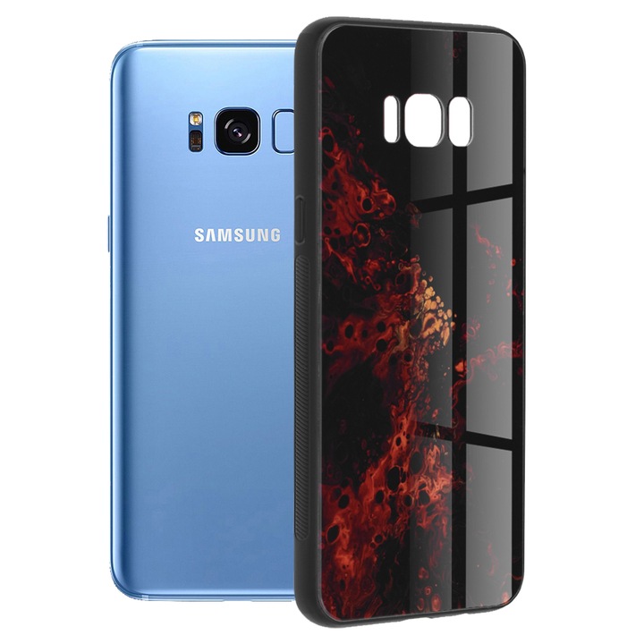 Кейс за Samsung Galaxy S8 Plus, Поликарбонат, Red Nebula