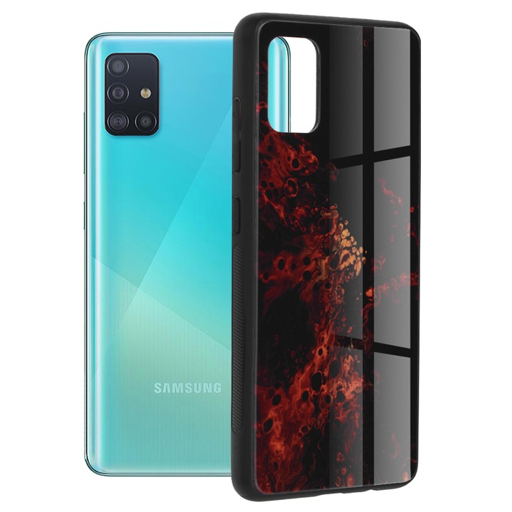 Кейс за Samsung Galaxy A51 4G, Поликарбонат, Red Nebula