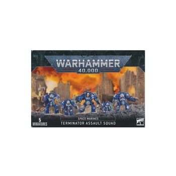 Pachet Miniaturi Warhammer 40k, Games Workshop, Space Marines Terminator Assault Squad, 5 miniaturi Pachet Miniaturi Warhammer 40k, Games Workshop, Space Marines Terminator Assault Squad, 5 miniaturi