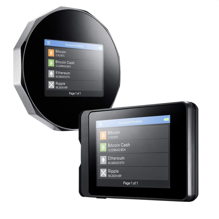 Set 2 portofele electronice SecuX V20, W10 , Pentru criptomonede, Android 8.1, USB, Bluetooth, Argintiu/Negru