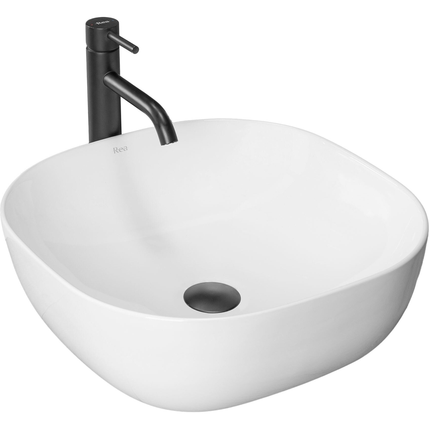 Lavoar pentru blat Gracja Slim, Alb, Ceramica, 425x425 mm