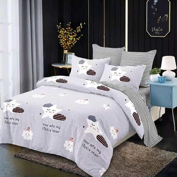 Lenjerie de pat, Pucioasa, Bumbac Finet, 6 piese, 2 Persoane, 085-P, 240 x 250cm Lenjerie de pat, Pucioasa, Bumbac Finet, 6 piese, 2 Persoane, 085-P, 240 x 250cm