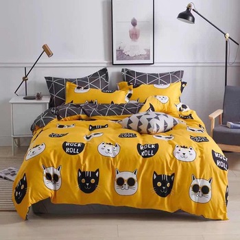 Lenjerie de pat, Pucioasa, Bumbac Satinat, 4 piese, 2 Persoane, 051-P, 200 x 230cm Lenjerie de pat, Pucioasa, Bumbac Satinat, 4 piese, 2 Persoane, 051-P, 200 x 230cm