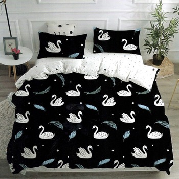 Lenjerie de pat, Pucioasa, Bumbac Satinat, 4 piese, 2 Persoane, 029-P, 200 x 230cm Lenjerie de pat, Pucioasa, Bumbac Satinat, 4 piese, 2 Persoane, 029-P, 200 x 230cm