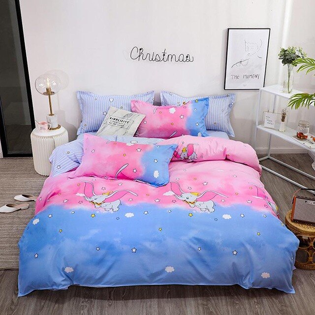 Lenjerie de pat, Pucioasa, Bumbac Satinat, 4 piese, 2 Persoane, 024-P, 200 x 230cm