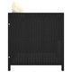 Set mobilier de gradina cu perne vidaXL, 5 piese, negru, poliratan, 3059780