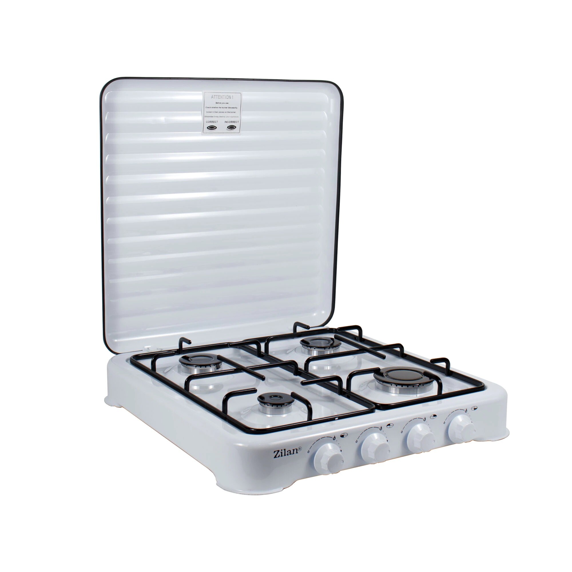 Aragaz Zilan cu 4 ochiuri, alimentare butelie, ZLN 7079, Alb