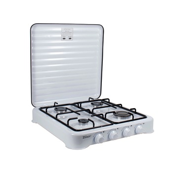 Aragaz Zilan cu 4 ochiuri, alimentare butelie, ZLN 7079, Alb Aragaz Zilan cu 4 ochiuri, alimentare butelie, ZLN 7079, Alb