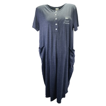 Camasa de noapte pentru alaptat Nicoletta 7363, Bleumarin L Camasa de noapte pentru alaptat Nicoletta 7363, Bleumarin L