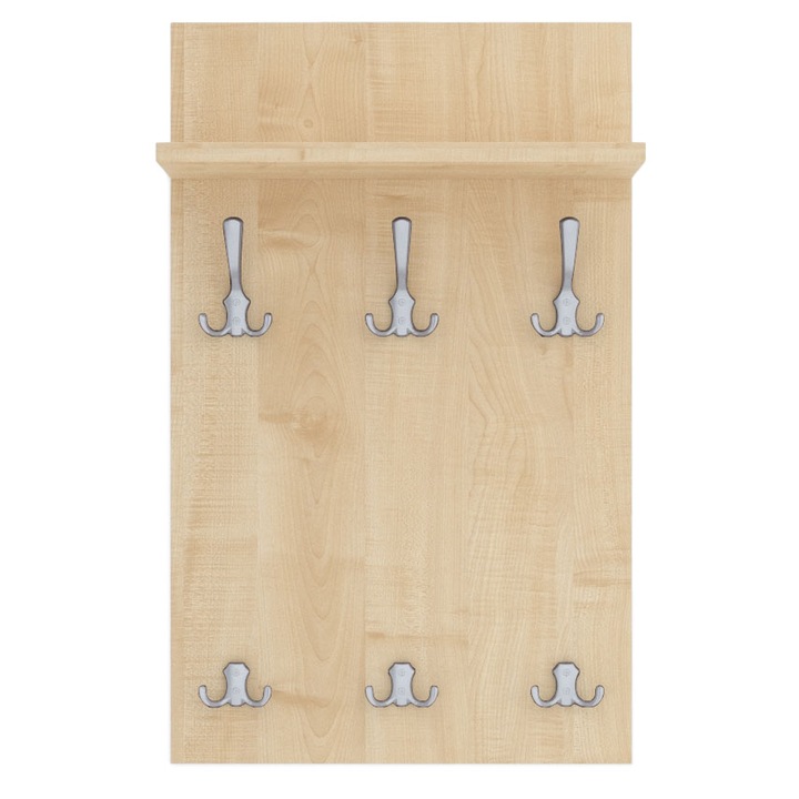 Cuier Medi Maple, MDF, Maro/Gri, 80x50 cm