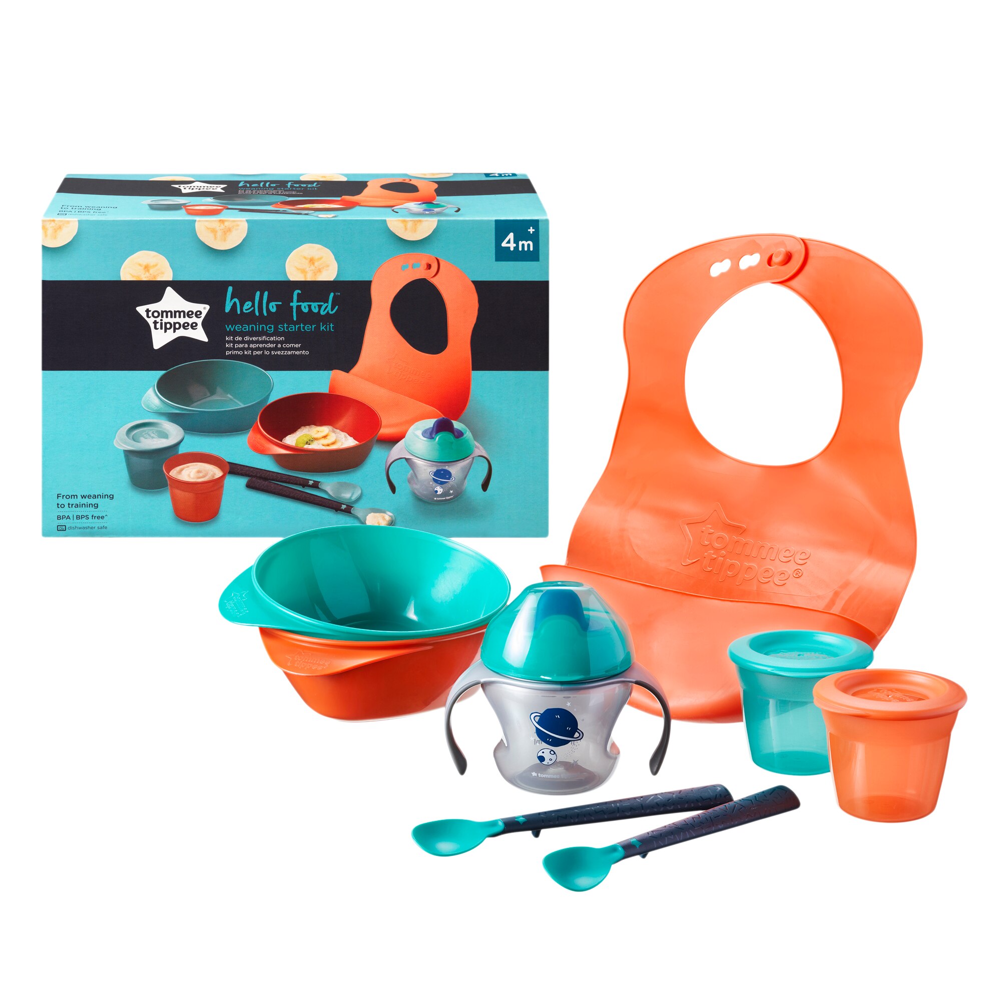 Kit pentru diversificare hrana Tommee Tippee Hello Food, 4 luni+