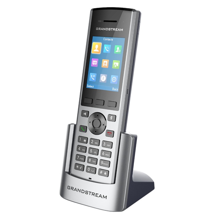 Безжичен телефон GRANDSTREAM DP730, DECT, VoIP телефон, 400 м, Full HD звук, 2.4" цветен дисплей