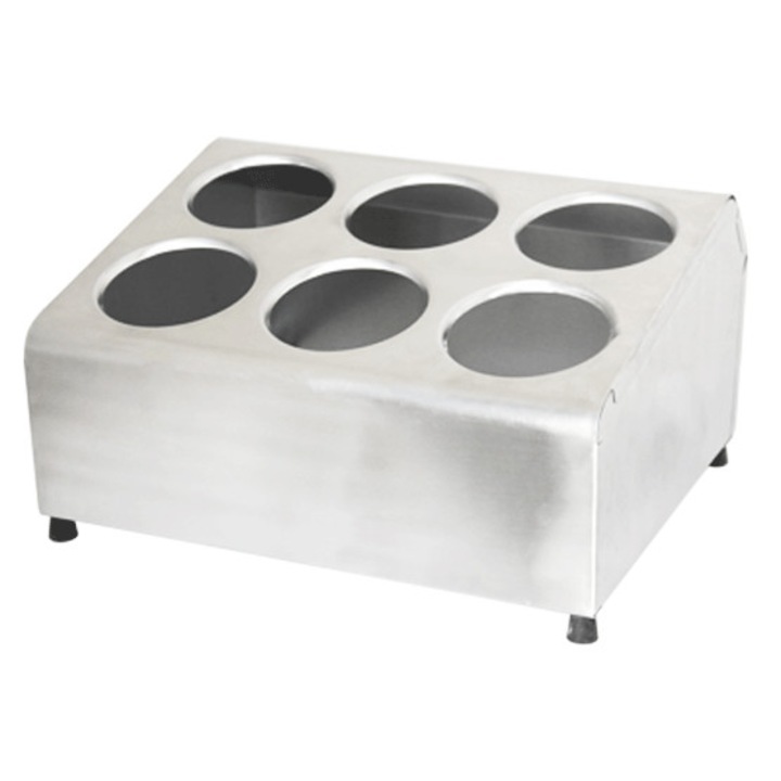 Oraganizator tacamuri 6 compartimente RAKI otel inoxidabil 30cm