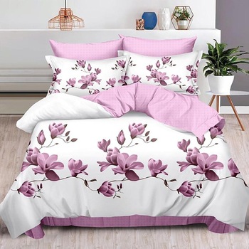 Lenjerie de pat, Pucioasa, Bumbac Finet, 6 piese, 2 Persoane, 120-P, 240 x 250cm Lenjerie de pat, Pucioasa, Bumbac Finet, 6 piese, 2 Persoane, 120-P, 240 x 250cm