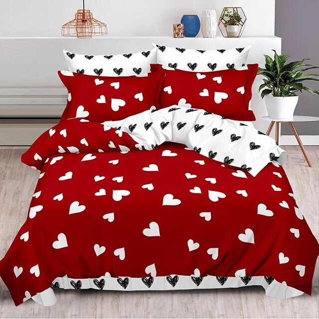 Lenjerie de pat, Pucioasa, Bumbac Finet, 6 piese, 2 Persoane, 113-P, 240 x 250cm