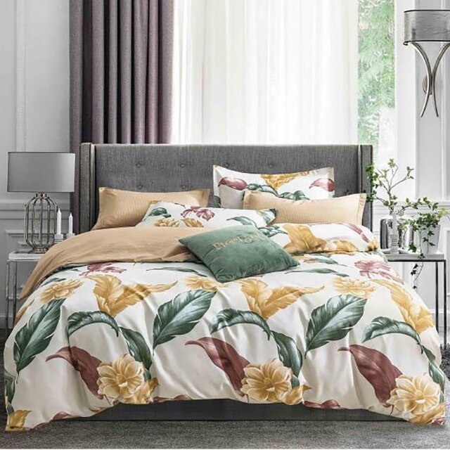 Lenjerie de pat, Pucioasa, Bumbac Finet, 6 piese, 2 Persoane, 101-P, 240 x 250cm