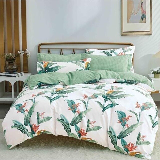 Lenjerie de pat, Pucioasa, Bumbac Finet, 6 piese, 2 Persoane, 102-P, 240 x 250cm