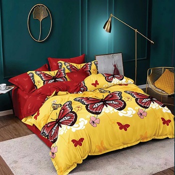 Lenjerie de pat, Pucioasa, Bumbac Finet, 6 piese, 2 Persoane, 096-P, 240 x 250cm Lenjerie de pat, Pucioasa, Bumbac Finet, 6 piese, 2 Persoane, 096-P, 240 x 250cm