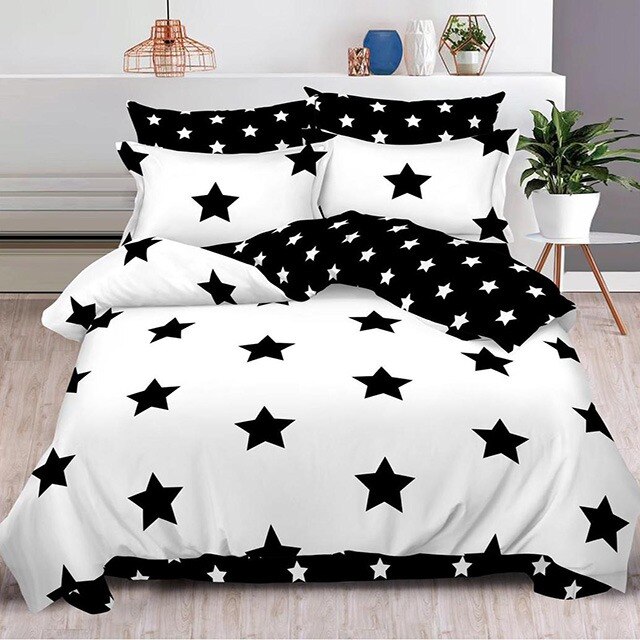 Lenjerie de pat, Pucioasa, Bumbac Finet, 6 piese, 2 Persoane, 098-P, 240 x 250cm