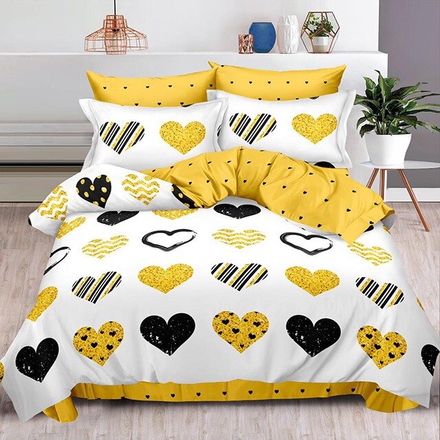 Lenjerie de pat, Pucioasa, Bumbac Finet, 6 piese, 2 Persoane, 091-P, 240 x 250cm