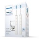 Set 2 periute de dinti electrice sonice Philips Sonicare DiamondClean 9000 HX9914/55, 62000 miscari/min, 4 moduri de curatare, 3 nivele intensitate, senzor presiune, functia BrushSync, 2 baze de incarcare, 2 capete de periere, aplicatie Sonicare, Alb