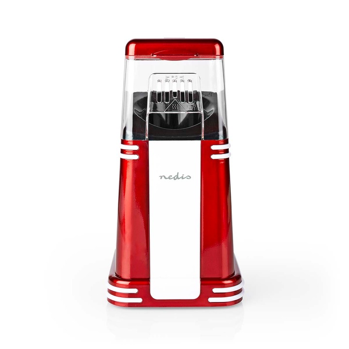 Машина за пуканки Nedis, С топъл въздух, 1200W, Червен