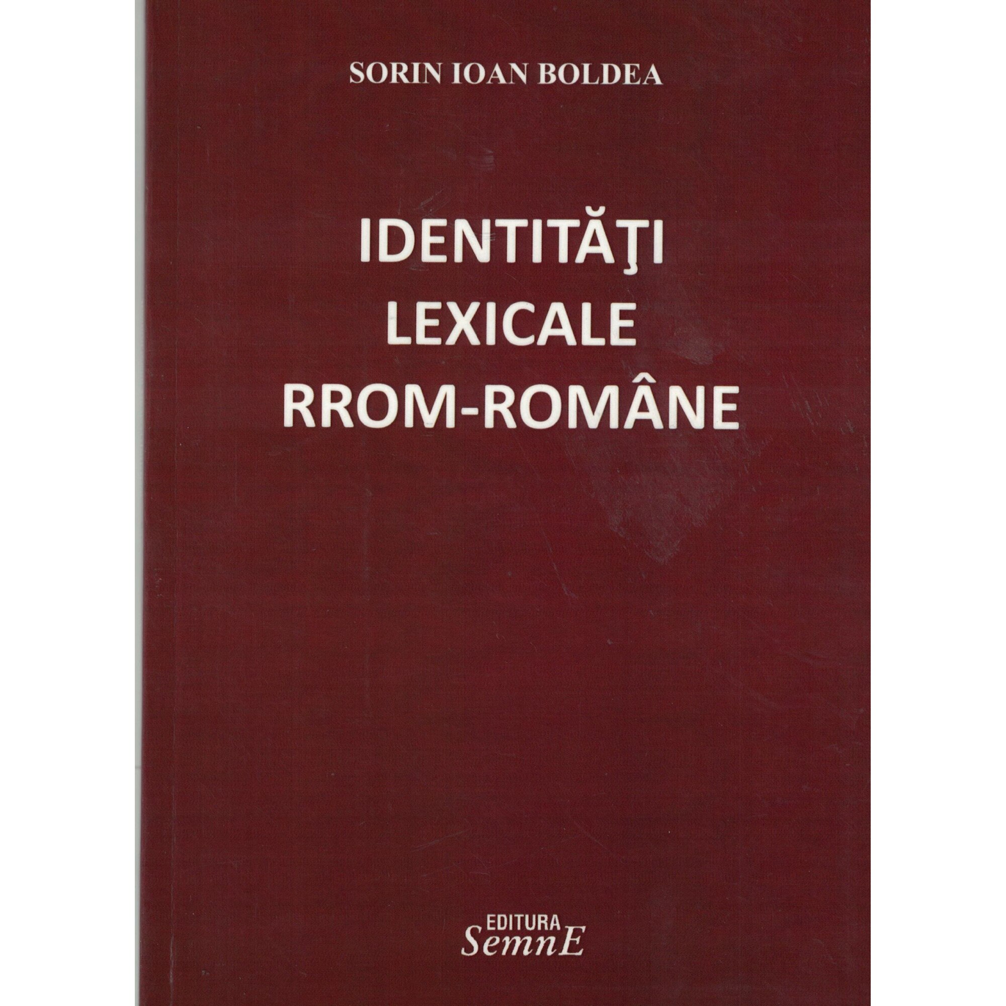 Identitati lexicale rrom-romane - Sorin Ioan Boldea