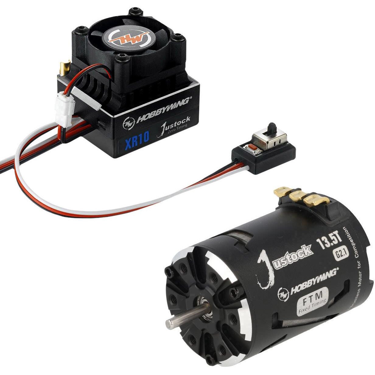 Kit de antrenare Hobbywing Justock Black si Justock 3650 SD 13,5T G2.1, Negru