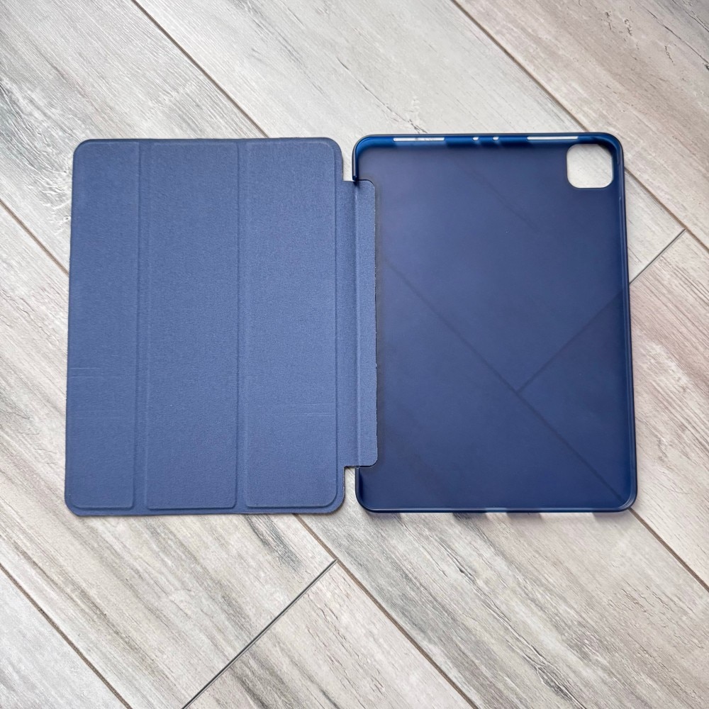 Husa Smart Cover compatibila cu Ipad Pro 11" 2018-2020-2021-2022, inchidere magnetica, functie wake-sleep, Albastru Navy, TELGORBCS
