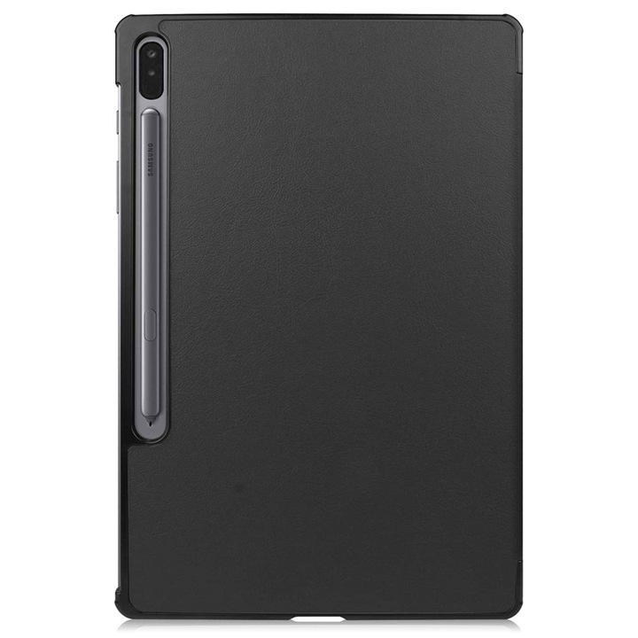 Husa tableta din piele pentru Samsung Galaxy Tab S7 FE / S7 Lite 12.4 inch T730 / T736 2021, Protectie Completa, Top Quality, Negru