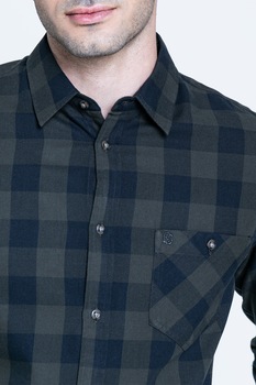 Big Star, Camasa in carouri cu buzunar aplicat pe piept, VERDE/BLEUMARIN Big Star, Camasa in carouri cu buzunar aplicat pe piept, VERDE/BLEUMARIN