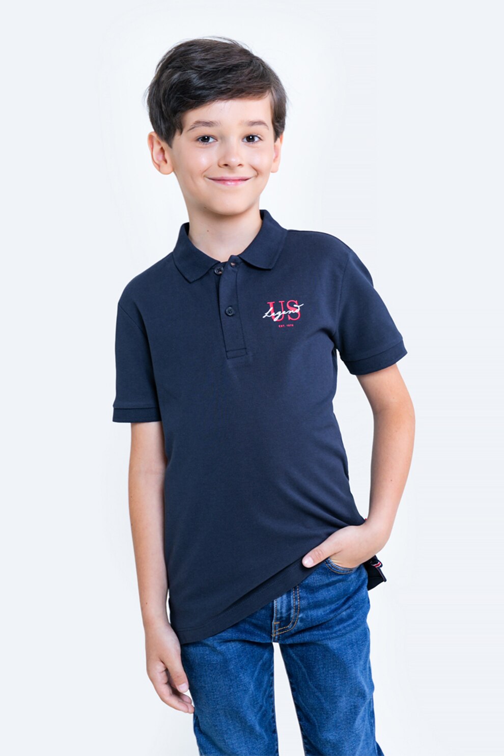 Big Star, Tricou polo cu logo, Bleumarin