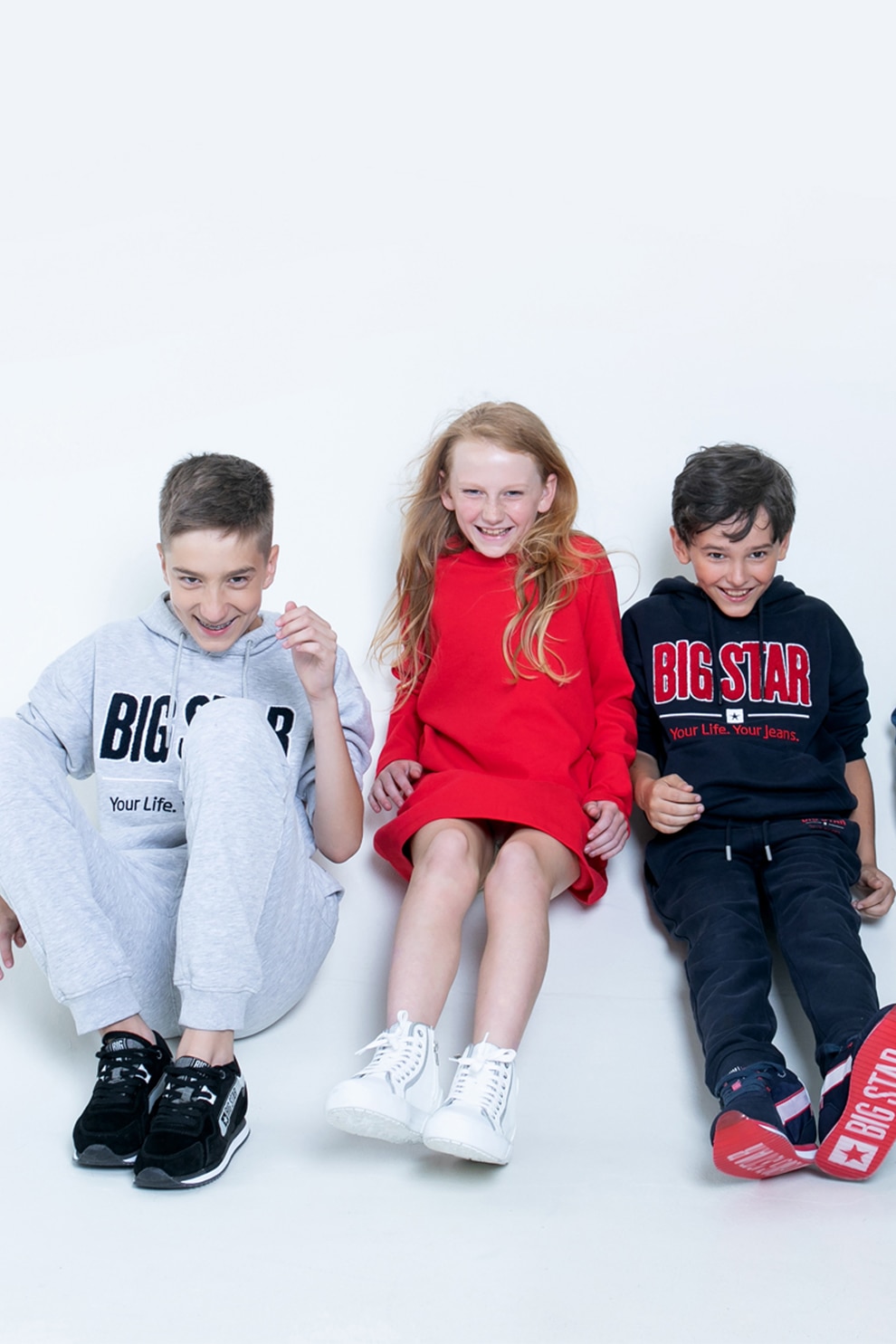 Big Star, Rochie cu croiala in A si volane, Rosu