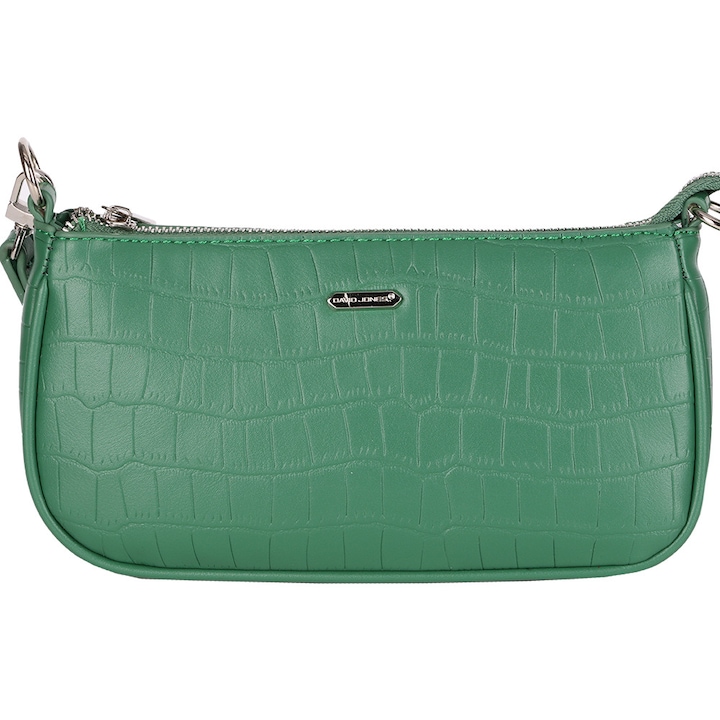 Geanta mica de umar/crossbody, efect piele de sarpe AB-CM6016-GN Verde