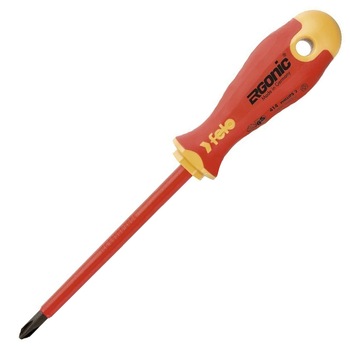 Surubelnita cruce VDE PH2 (Phillips), 100 mm, FELO Surubelnita cruce VDE PH2 (Phillips), 100 mm, FELO