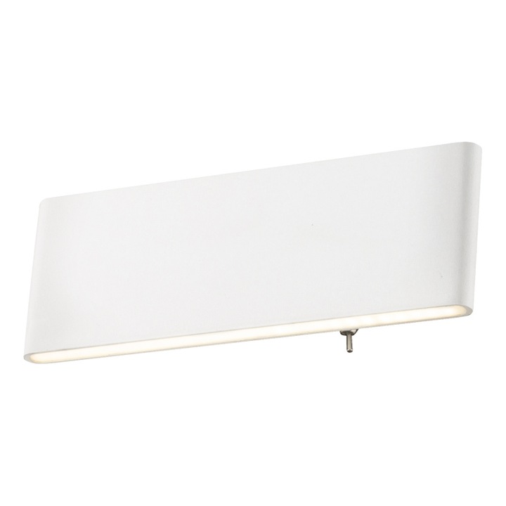 Стенна лампа Siegfried Globo, 41751-8W, Бяла, LED 8W, Топла светлина, 500lm