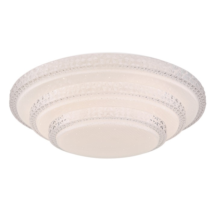Таванна лампа Globo Magnifique, 48005FSH-30, бяла, LED 30W, променлива светлина, 2300lm