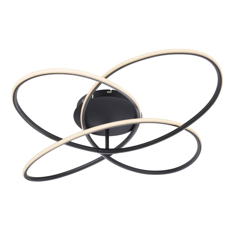 Plafoniera Panda Globo, 67201S-60, Negru, LED 60W, Lumina Variabila, 3330lm