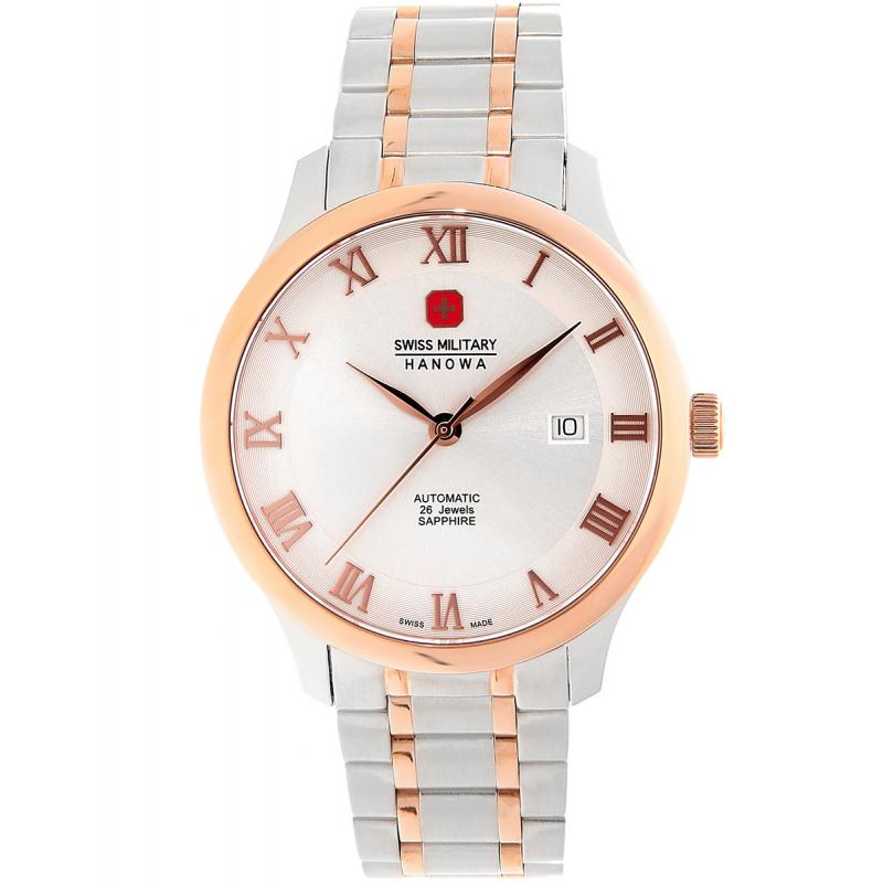 Ceas barbatesc Swiss Military 05-5299.12.001 Automatic Argintiu, Rose gold
