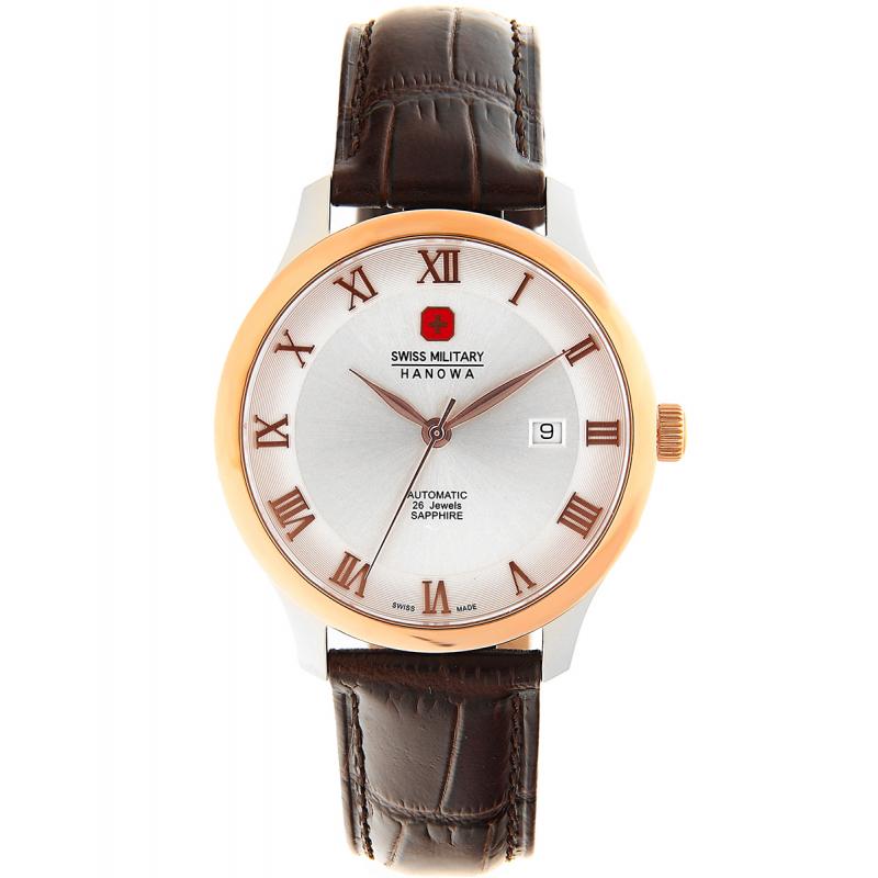 Ceas barbatesc Swiss Military 05-4299.12.001 Automatic Argintiu, Rose gold
