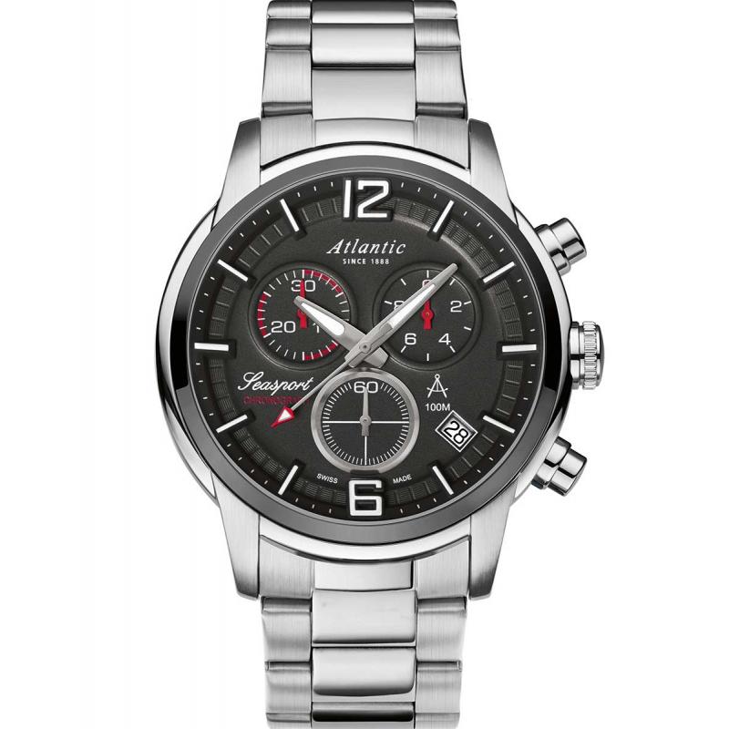 Ceas barbatesc Atlantic 87466.42.45 Quartz Argintiu