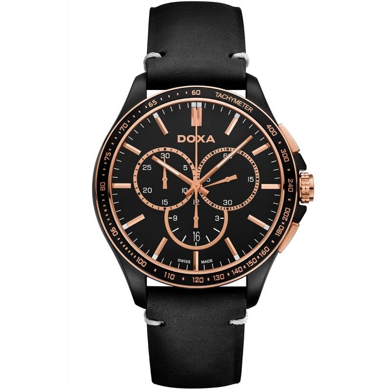 Ceas barbatesc Doxa 287.70R.101.01 Quartz Negru