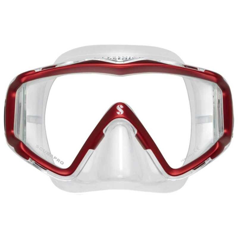 Masca Scubapro - CRYSTAL VU, Rosu