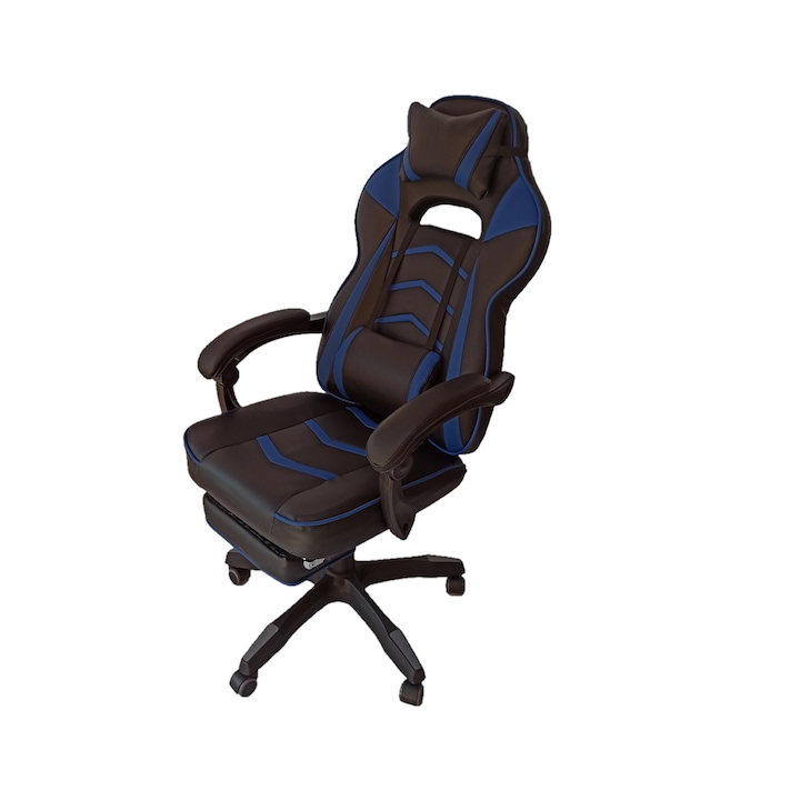 Monivel Gamer-DL fekete kék szék irodai szék forgószék vezetői fotel