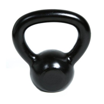 Gantera kettlebell, Spartan, 24 kg, negru, fonta Gantera kettlebell, Spartan, 24 kg, negru, fonta