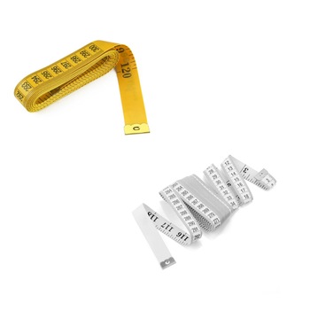 Set centimetru FAC, 2 bucati, Alb/Galben Set centimetru FAC, 2 bucati, Alb/Galben
