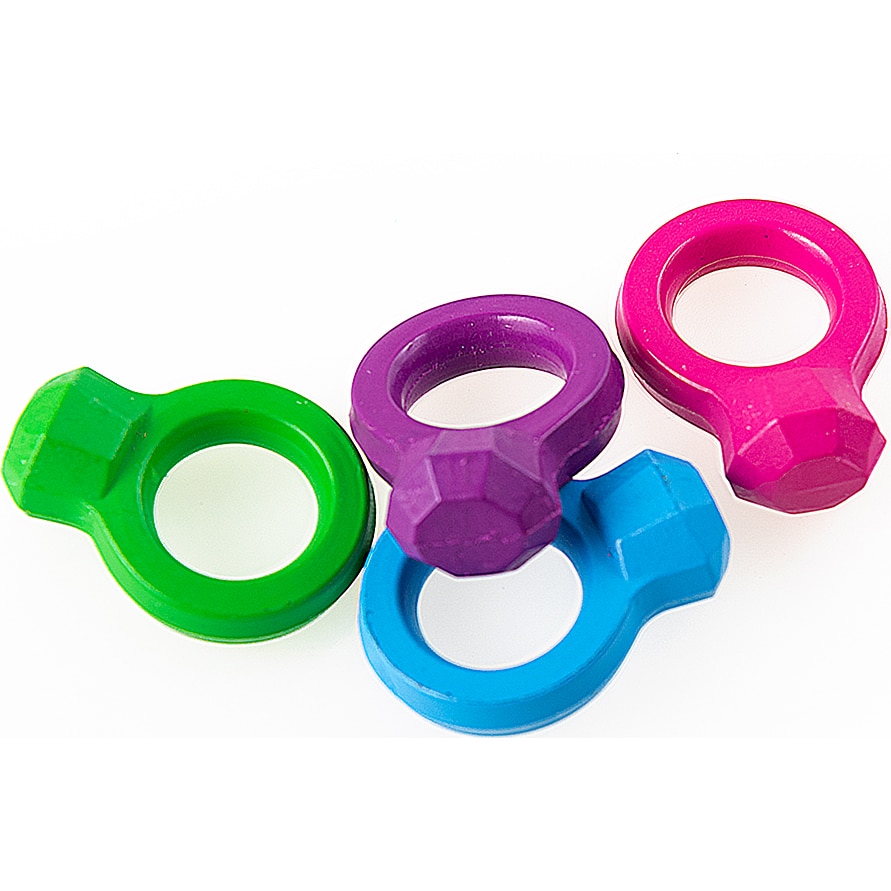 Creioane Strigo cerate, inele 8buc/4culori