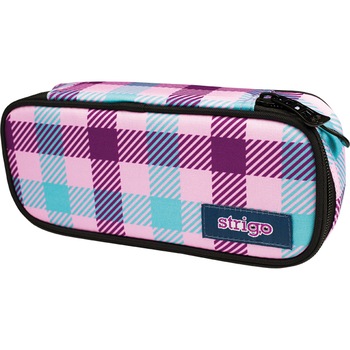 Penar Strigo PBD6 Basic Rectangle, roz, carouri Penar Strigo PBD6 Basic Rectangle, roz, carouri