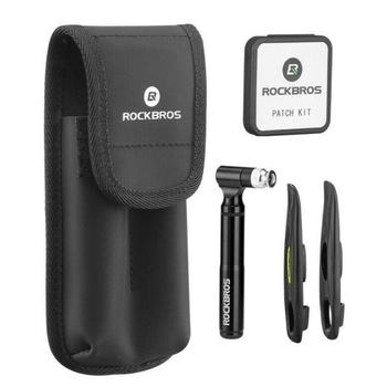 Trusa unelte pentru bicicleta, Rockbros, B80, AV / Fv, Pompa, Aliaj aluminiu, Negru Trusa unelte pentru bicicleta, Rockbros, B80, AV / Fv, Pompa, Aliaj aluminiu, Negru